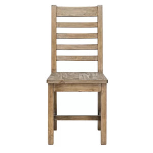 Kinston Solid Wood Ladder Back Side Chair in Weathered Brown (Set of 2)