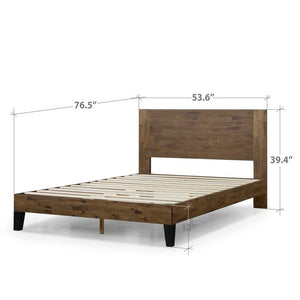 Full Brown Kira Low Profile Platform Bed (SB1549)