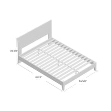 Load image into Gallery viewer, Kira Solid Wood Low Profile Platform Bed 12&quot; queen
