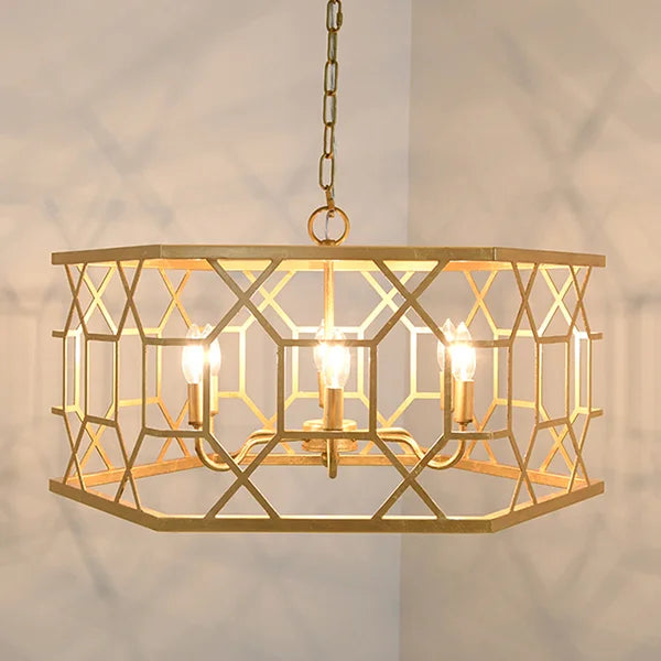 Kirby 6 - Light Unique Geometric Chandelier