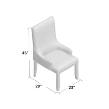 Load image into Gallery viewer, Kirkendall Linen Upholstered Arm Chair in Cream (Set of 2)
