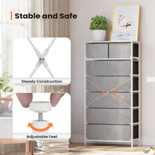 Load image into Gallery viewer, Light Gray/White Kirklan 7 Drawer Storage Chest
