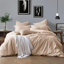 Load image into Gallery viewer, Kirkus 100% Cotton Prewashed Chambray Duvet Cover Set full/queen
