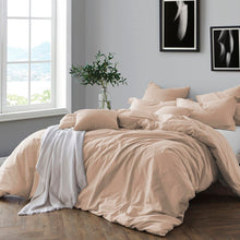 Load image into Gallery viewer, Kirkus Almond 100% Cotton 160 TC Duvet Cover Set B51  118 ps
