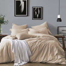 Load image into Gallery viewer, Kirkus Almond 100% Cotton 160 TC Duvet Cover Set B51  118 ps
