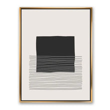 Load image into Gallery viewer, 20&#39;&#39; H x 12&#39;&#39; W x 1&#39;&#39; D Kiro Minimal Geometric Lines And Squares VIII - Floater Frame Print on Canvas

