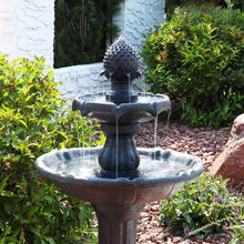 Load image into Gallery viewer, Black Kirt Resin Solar Fountain
