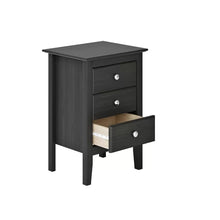 Load image into Gallery viewer, Kissell 25&#39;&#39; Tall 3 - Drawer Solid Wood Nightstand in Black
