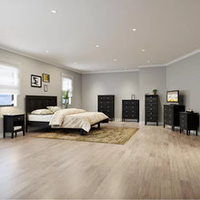 Load image into Gallery viewer, Kissell 25&#39;&#39; Tall 3 - Drawer Solid Wood Nightstand in Black
