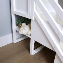 Load image into Gallery viewer, Kittitas Twin Solid Wood Loft Bed with Shelves by Harriet Bee
