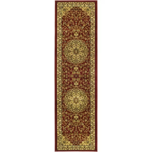 Klose Oriental Area Rug in Red/Ivory 2'3