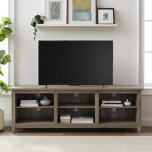 Load image into Gallery viewer, Gray Wash Kneeland TV Stand for TVs up to 78&quot;
