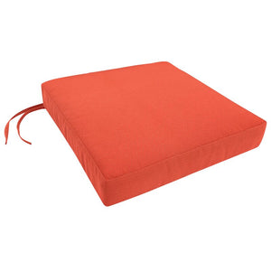 3.5" H x 19" W x 19" D Knife Edge Indoor/Outdoor Sunbrella Dining Chair Cushion 1467AH