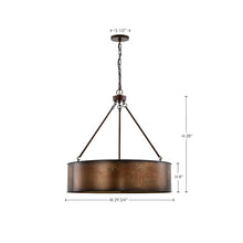 Load image into Gallery viewer, Knorr 5 - Light Unique Drum Chandelier
