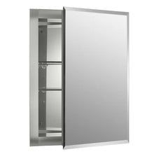 Load image into Gallery viewer, Kohler Recessed Frameless Medicine Cabinet with 2 Adjustable Shelves and Interior Mirror
