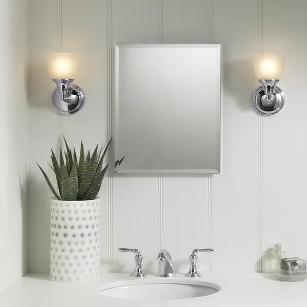 Kohler Recessed Frameless Medicine Cabinet with 2 Adjustable Shelves and Interior Mirror