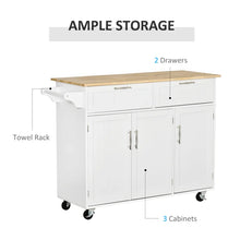 Load image into Gallery viewer, Kohn 47.75&#39;&#39; Wide Rolling Kitchen Island
