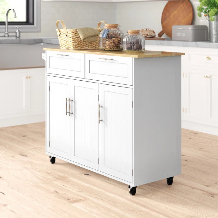 Kohn 47.75'' Wide Rolling Kitchen Island