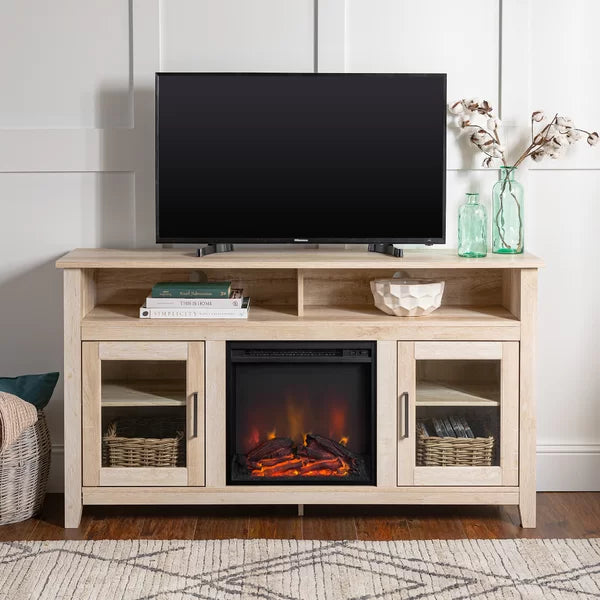 Kohn TV Stand for TVs up to 65" with Fireplace Included Salvage & Co