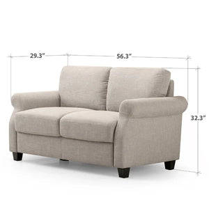 Korn 56.3'' Flared Arm Loveseat