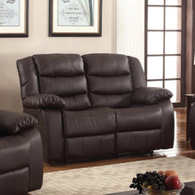 Load image into Gallery viewer, Koury Reclining Loveseat Brown
