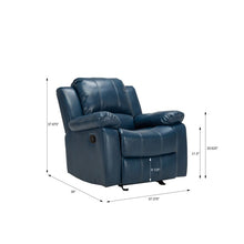 Load image into Gallery viewer, Kowal 37.75&#39;&#39; Wide Faux Leather Manual Glider Standard Recliner MRM4126
