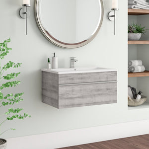 Kranz 30" Wall-Mounted Single Bathroom Vanity Set MRM3514