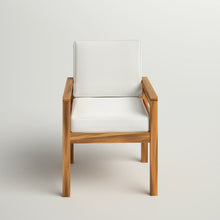 Load image into Gallery viewer, Kruze Acacia Patio Dining Armchair with Cushion
