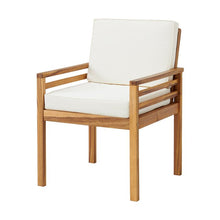 Load image into Gallery viewer, Kruze Acacia Patio Dining Armchair with Cushion

