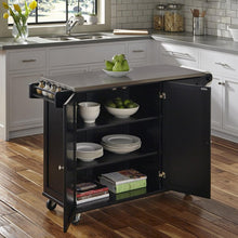 Load image into Gallery viewer, Kuhnhenn 53.5&#39;&#39; Kitchen Cart with Stainless Steel Top and Locking Wheels CG193
