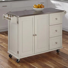 Load image into Gallery viewer, Kuhnhenn 53.5&#39;&#39; Wide Rolling Kitchen Cart with Stainless Steel Top
