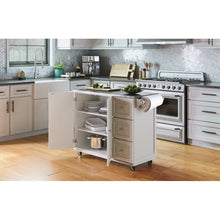 Load image into Gallery viewer, Kuhnhenn 53.5&#39;&#39; Wide Rolling Kitchen Cart with Stainless Steel Top
