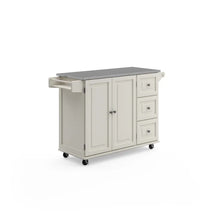 Load image into Gallery viewer, Kuhnhenn 53.5&#39;&#39; Wide Rolling Kitchen Cart with Stainless Steel Top
