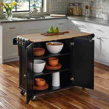 Load image into Gallery viewer, Kuhnhenn Kitchen Cart with Wood Top - 697CE
