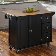 Load image into Gallery viewer, Kuhnhenn Kitchen Cart with Wood Top - 697CE
