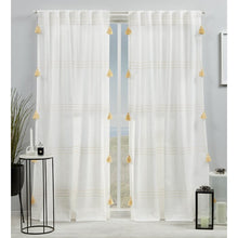 Load image into Gallery viewer, 54&quot; x 96&quot; Kumsal Polyester Semi-Sheer Curtains / Drapes Pair (Set of 2)
