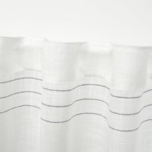 Load image into Gallery viewer, Kumsal Striped Semi Sheer Rod Pocket Curtain Panels (Set of 2)
