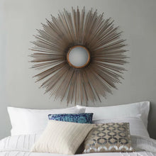 Load image into Gallery viewer, Gold Kyle Sunburst Accent Mirror
