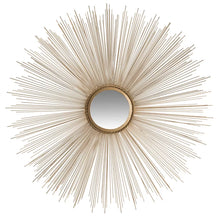 Load image into Gallery viewer, Gold Kyle Sunburst Accent Mirror

