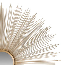 Load image into Gallery viewer, Gold Kyle Sunburst Accent Mirror
