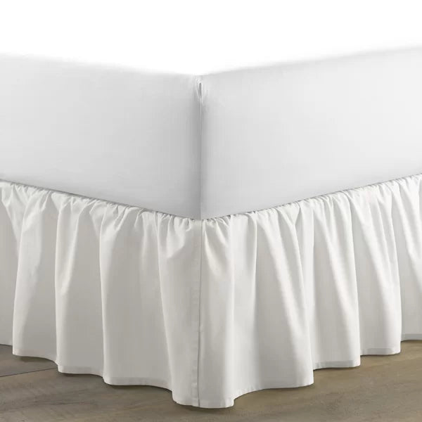 LA Solid Ruffled Bedskirt full