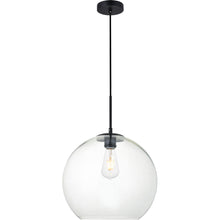 Load image into Gallery viewer, Living District LD2216BK Baxter 1 Light 14 inch Black Pendant Ceiling Light MRM1292

