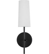 Load image into Gallery viewer, Living District LD6004W5BK Mel 1 Light 5 inch Black Wall sconce Wall Light in Brass 1302CDR
