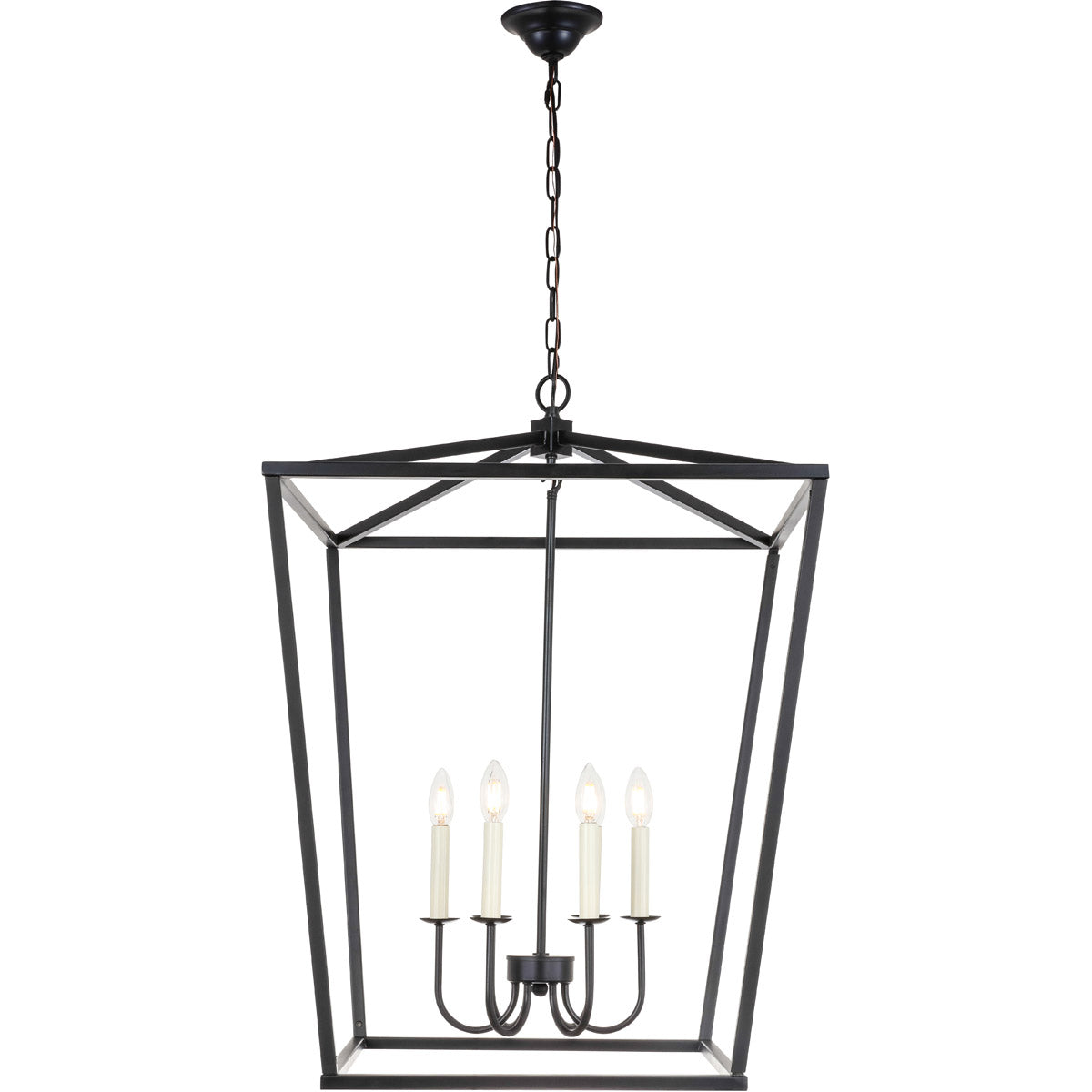 Maddox 6 Light 24 inch Black Chandelier Ceiling Light MRM501