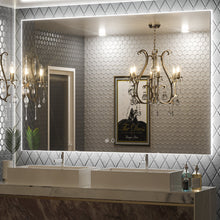 Load image into Gallery viewer, LED Backlit Frameless Lighted Bathroom Wall Mirror/Vanity Mirror w/ Brightness Adjust, 40&quot; x 60&quot;
