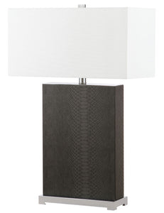 Joyce Grey Faux Snakeskin 27.75" Table Lamp - Set of 2 #969HW