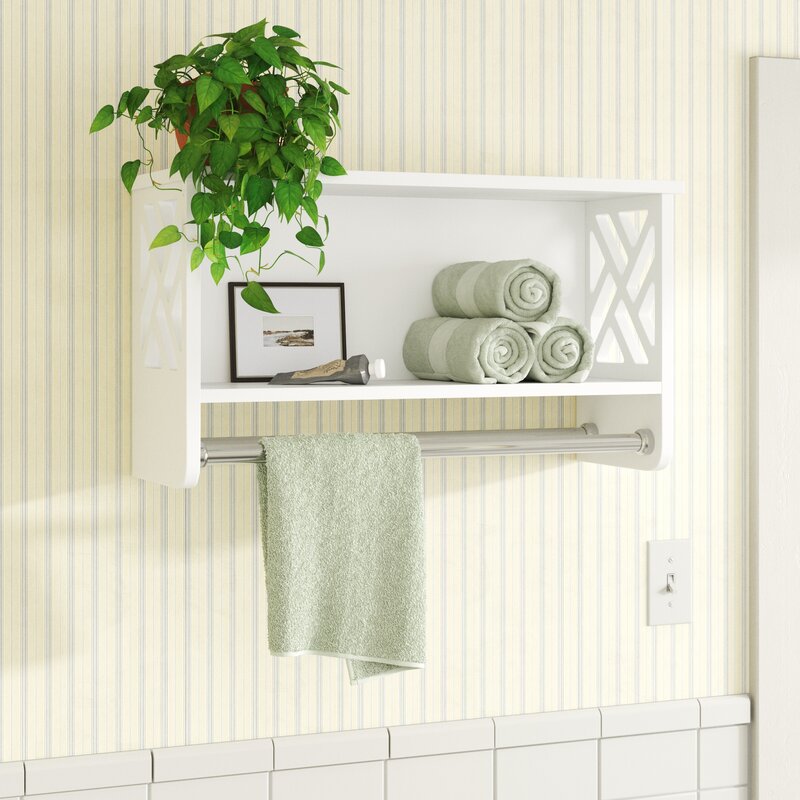 LUND 25'' W x 14'' H x 9'' D Wall Mounted Bathroom Shelves OG347