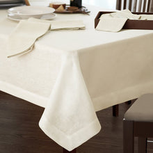 Load image into Gallery viewer, 126&quot; L x 70&quot; W La Classica Solid Color Linen Tablecloth
