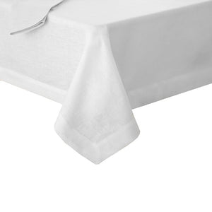 146" x 70" La Classica Solid Color Linen Tablecloth