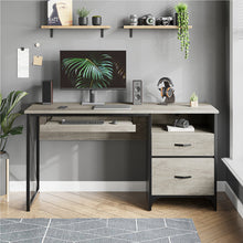 Load image into Gallery viewer, Labelle 55&quot; W Writing Study Computer Table Workstation with Keyboard Tray
